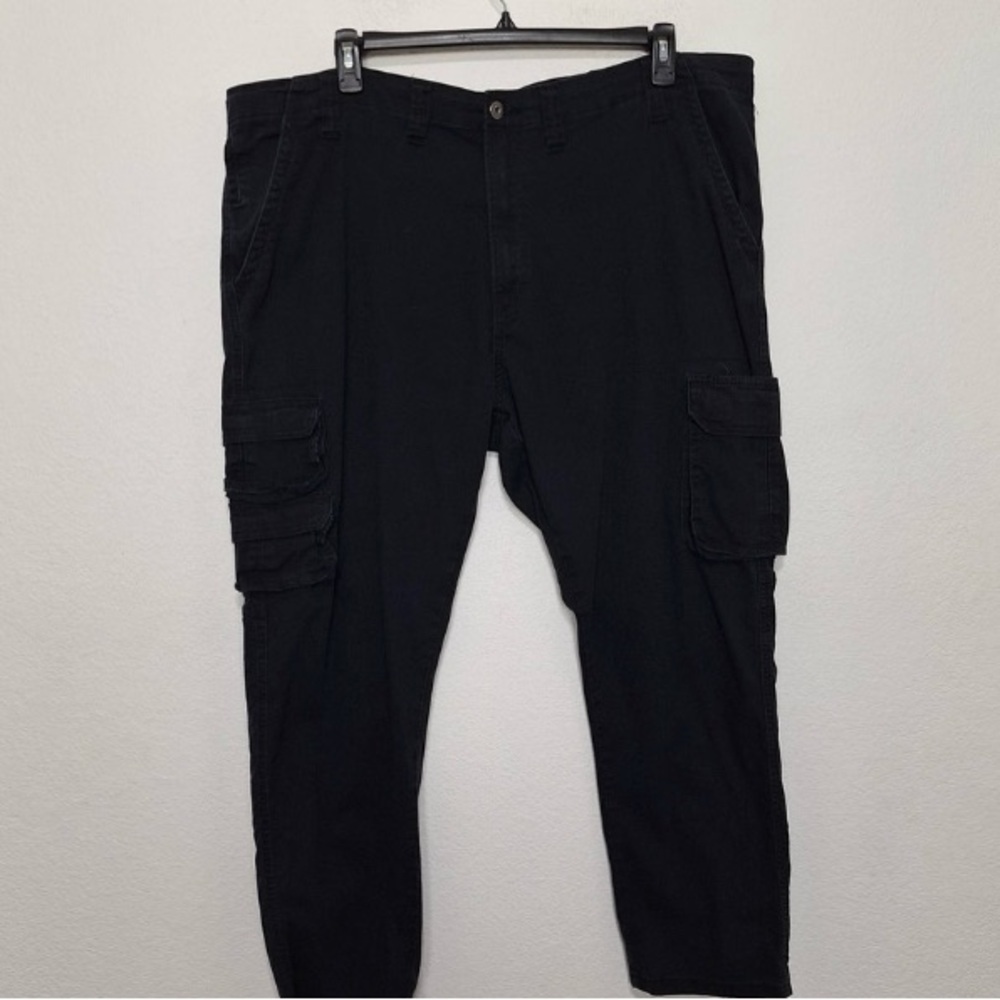 Wrangler Men's Black Gorpcore Grunge Cargo Regular Taper Pants Size 44 x 30